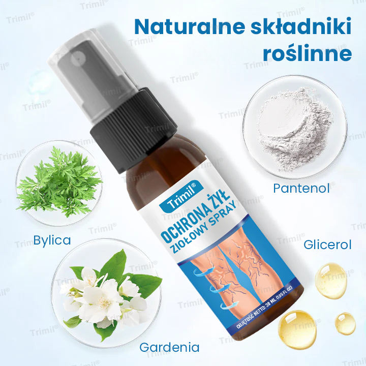 Trimil® Ziołowy Spray na Ochronę Żył -🎯 Klinicznie udowodniono, że eliminuje żylaki w zaledwie 7 dni!