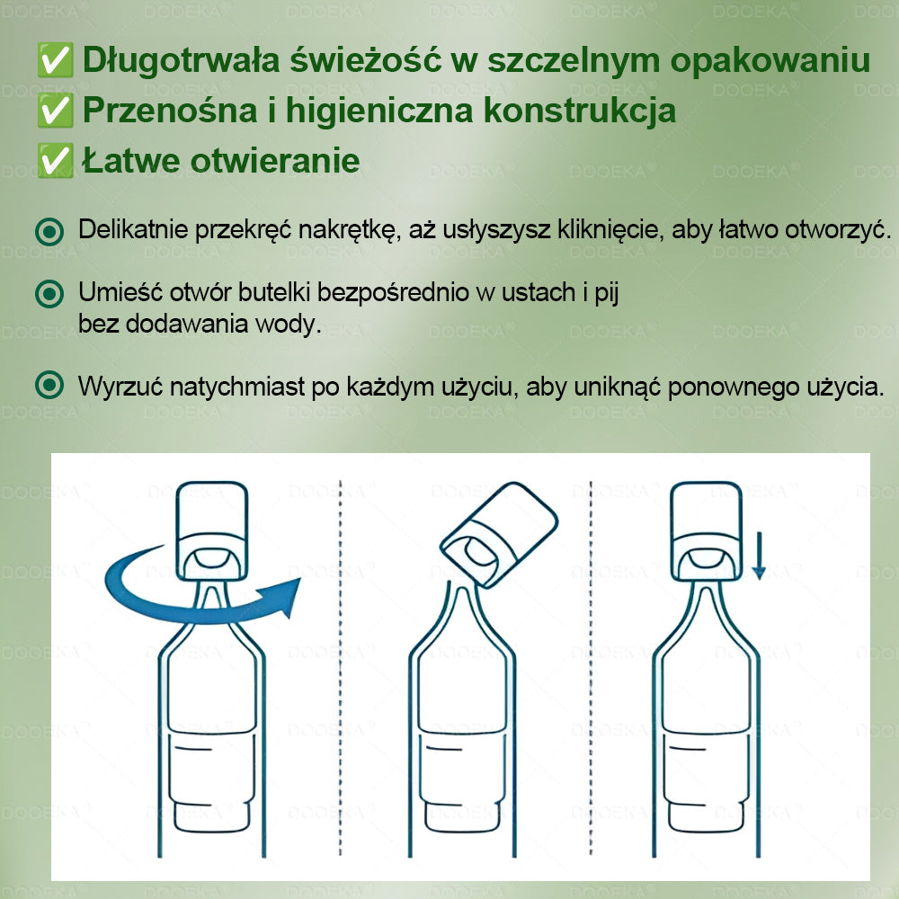 🌿 DOOEKA® GLP-1 8 w 1 Fit & Vital roztwór doustny – Raz dziennie, widoczne zmiany w ciągu 7 dni / W przypadku otyłości, zdrowia serca i układu krążenia, cukrzycy, bezdechu sennego, zdrowia jelit, problemów ze stawami i wielu innych